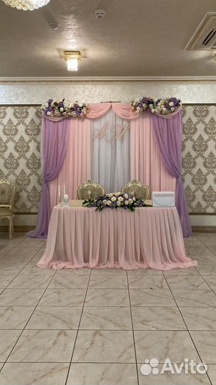 Оформление зала для свадьбы