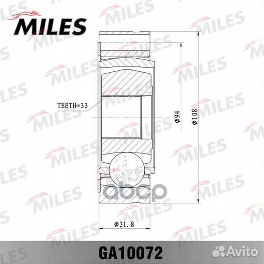 ШРУС внутренний VW transporter IV 1.8-2.5 90-03