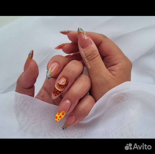 Маникюр наращивание ногтей
