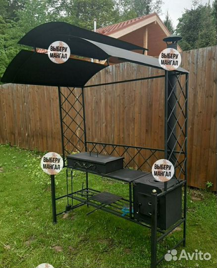 Беседка с мангалом