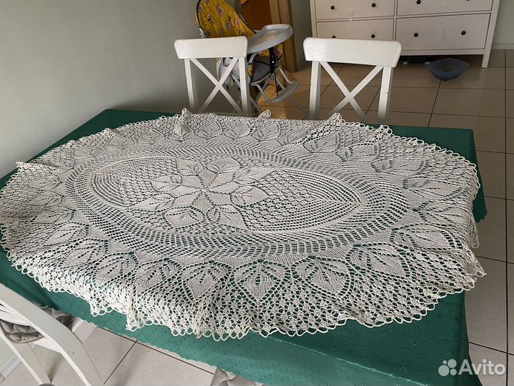 Скатерть вязанная крючком