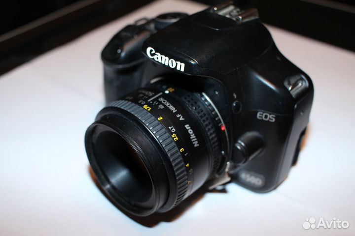 Для объективов Nikon F на фотоаппараты Canon EF-S