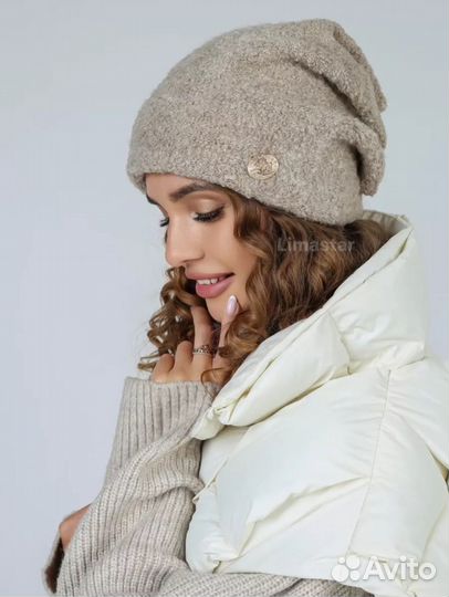Шапка вязаная женская