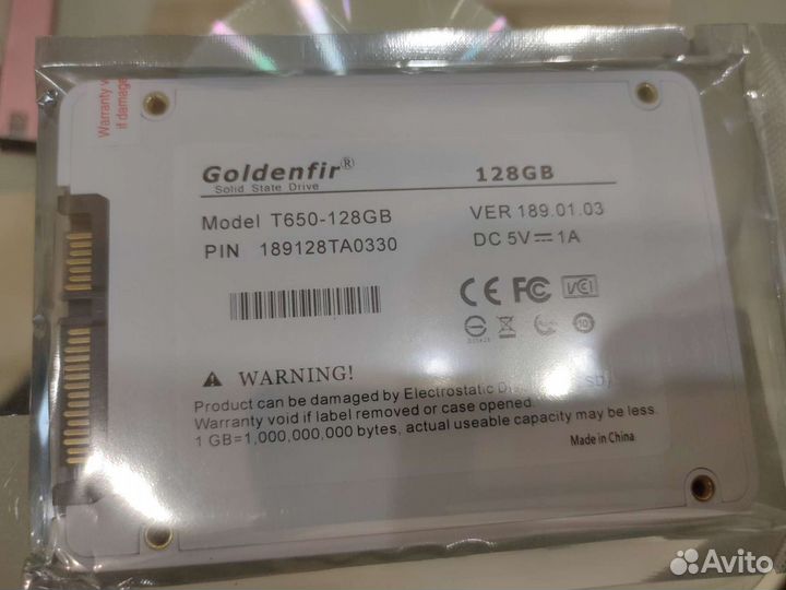 Goldenfir SSD 128gd 2.5 SATA