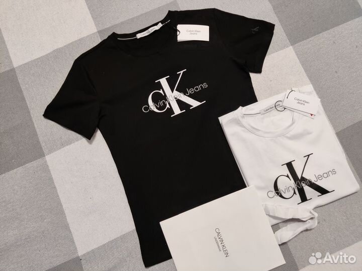 Футболка calvin klein jeans майка кельвин кляйн ck