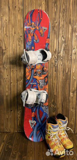 Сноуборд комплект Black Fire + крепления + боты