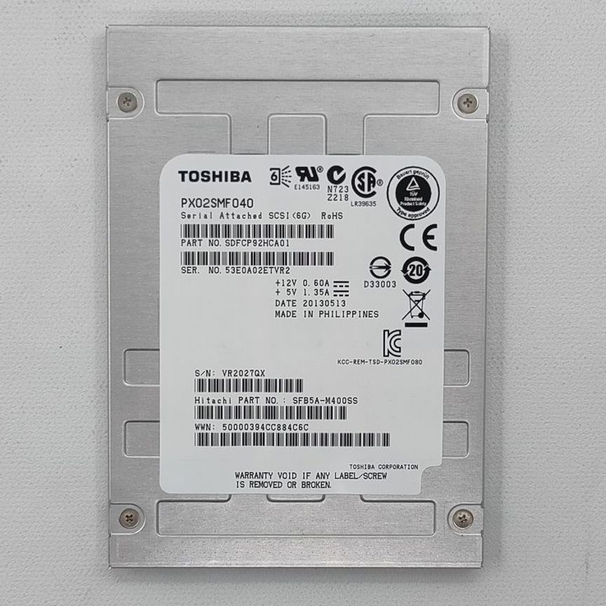 [PX02SMF040] Ssd Диск Sdfcp92hca01, Sfb5a-M400ss, T