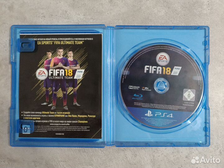 FIFA18 PS4 диск