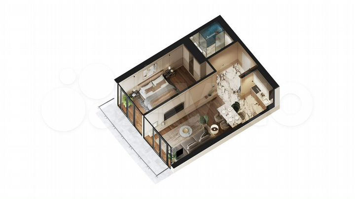 2-к. квартира, 65 м² (Грузия)