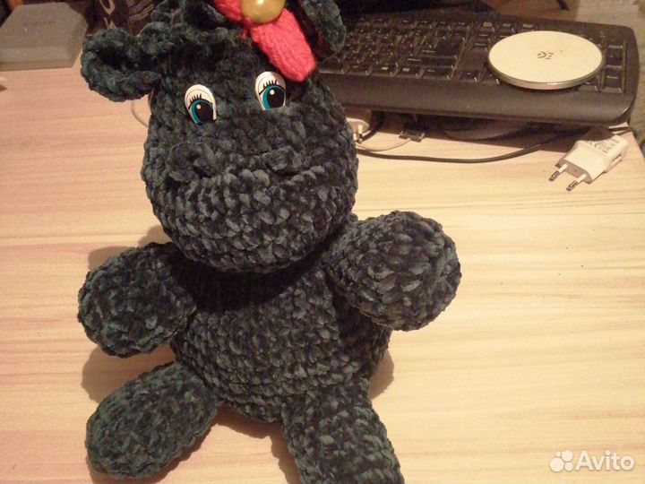 Мягкая игрушка бегемот