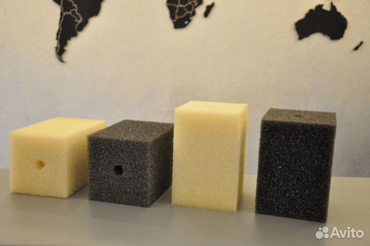 Губка крупнопористая для аквариума 85*140мм