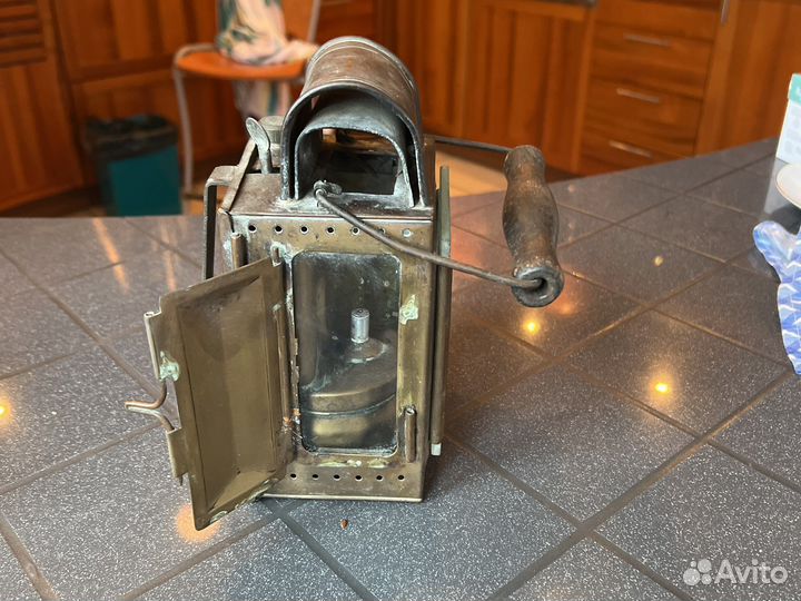 Старый немецкий карбидный фонарь