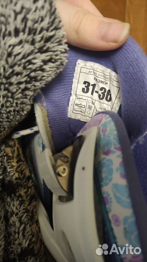 Коньки детские раздвижные 31 36