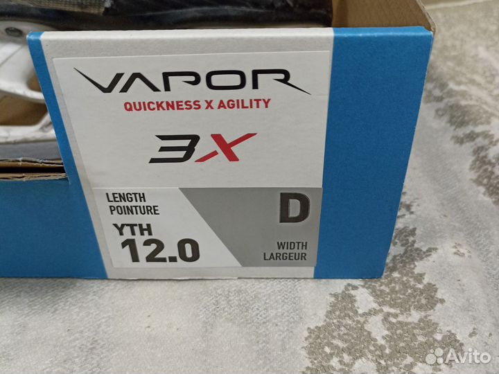 Хоккейные коньки bauer 3х YTH 12