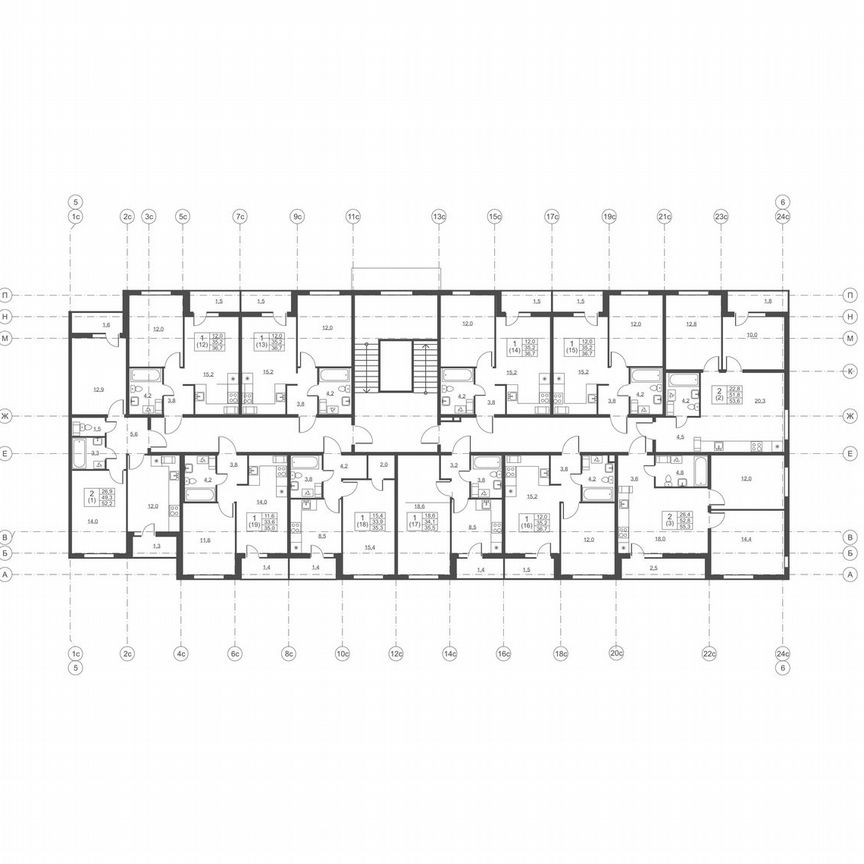 2-к. квартира, 53,6 м², 7/8 эт.