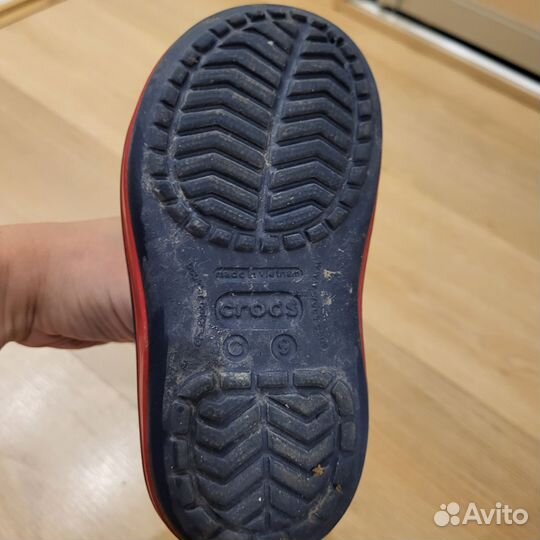 Резиновые сапоги crocs c9 утепленные