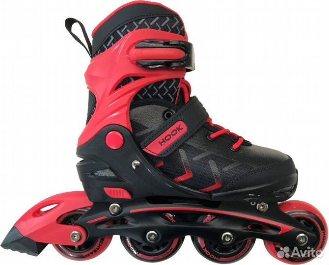Ролики tech team Hook красный Sta638