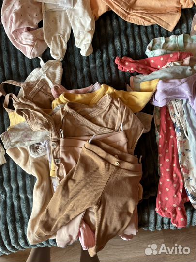Пакет одежды для девочки 56 62 68 74