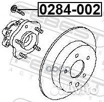 Шпилька колесная 0284-002 0284002 Febest