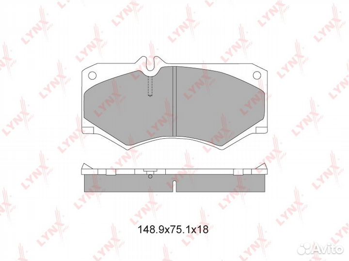 Колодки тормозные дисковые перед