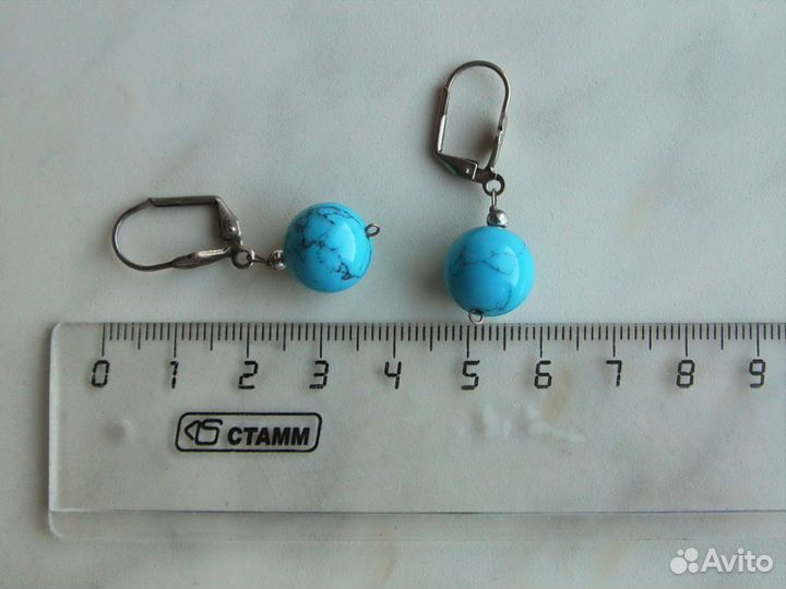 Комплект из бирюзы