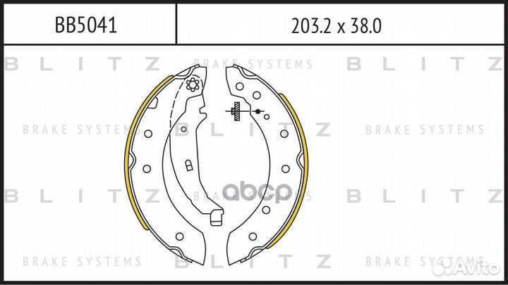 Колодки тормозные барабанные зад citroen