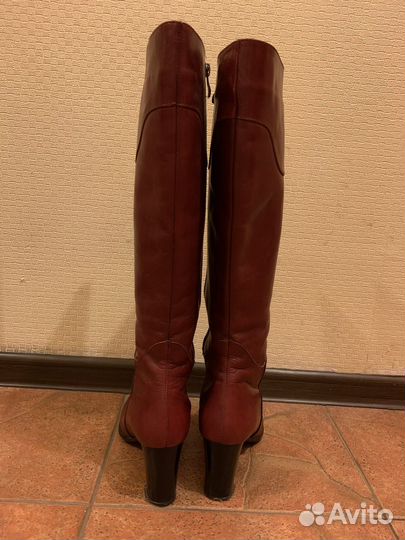 Сапоги женские кожаные