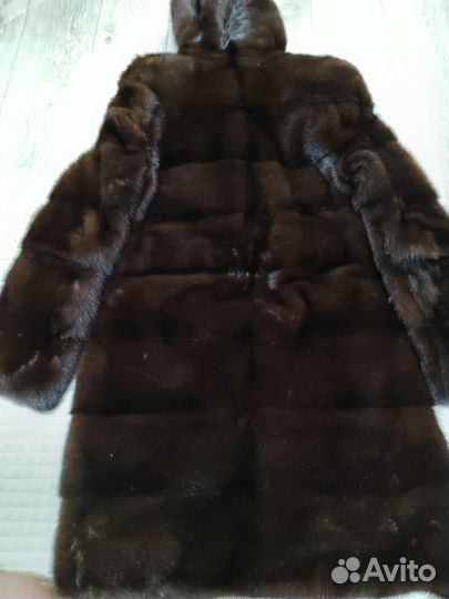 Шуба норковая с капюшоном 44 46