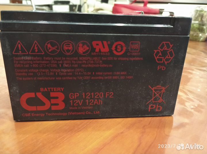 Аккумулятор CSB 12*12