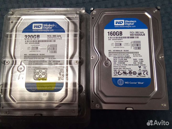 Жесткий диск 3.5: SATA2 500Gb, IDE 320Gb 160Gb б/у