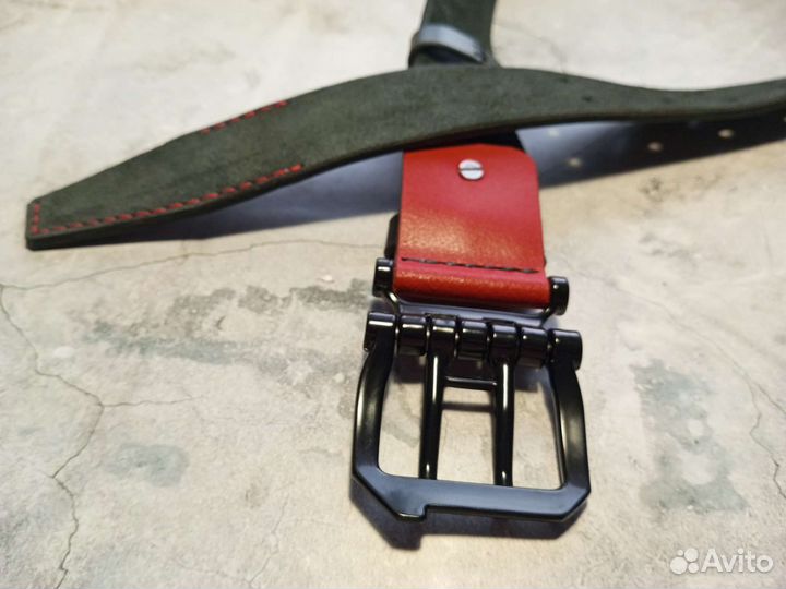 Ремень кожаный ручной работы