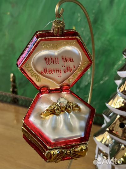 Елочные игрушки стекло польша, Huras, Silverado