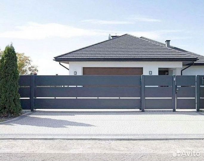 Ворота откатные с монтажом