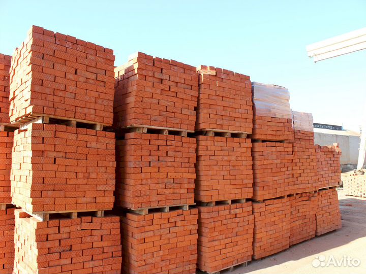 Кирпич красный одинарный 250х120х65 мм