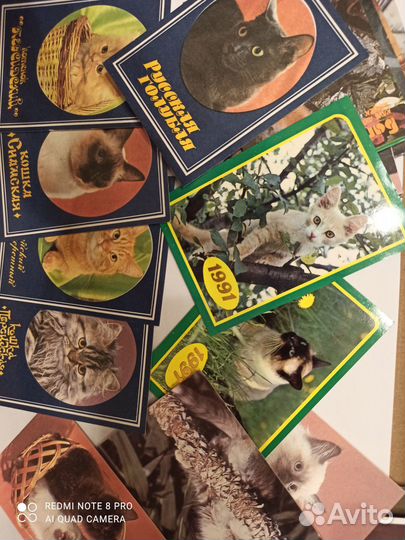Карманные календари 40 штук кошки собаки