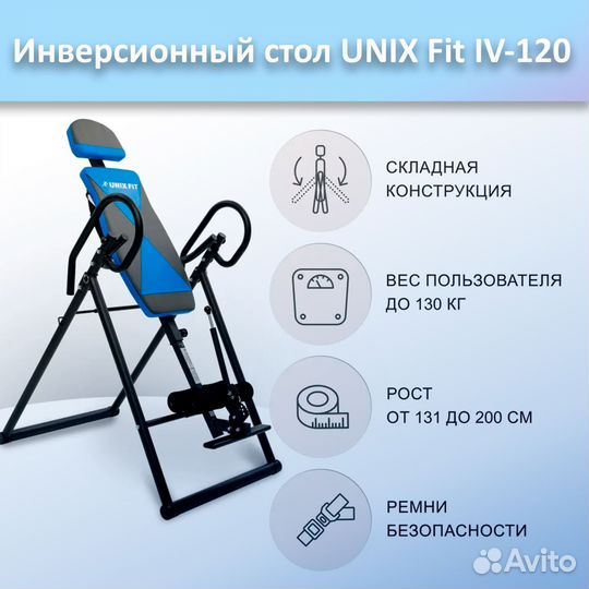 Инверсионный стол unix Fit IV-120 арт.120и.355