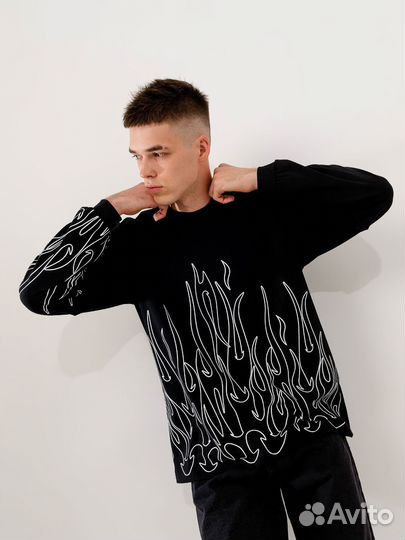 Лонгслив унисекс оверсайз