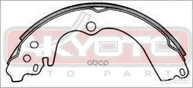 Колодки тормозные барабанные задние AKS-7747 AK
