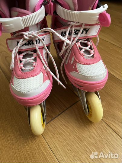 Ролики детскиe maxcity шлем В подарок