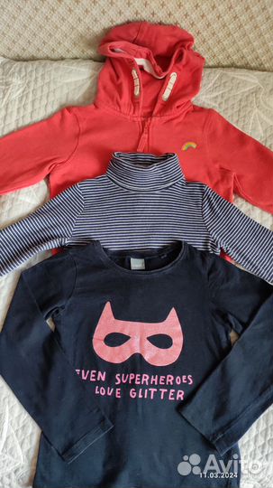 Лонгслив водолазка для девочки next