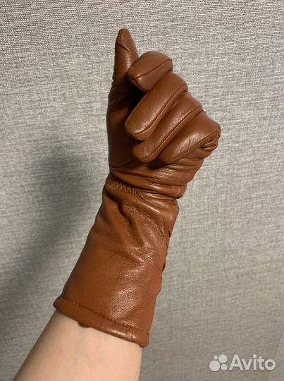 Перчатки женские кожаные 7