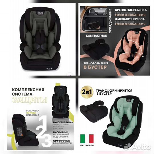 Новые автокресла Nuovita 9-36 кг. Италия