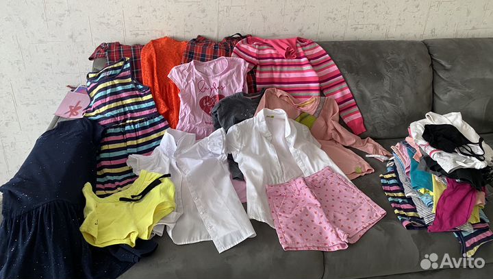 Вещи пакетом на девочку 128-145