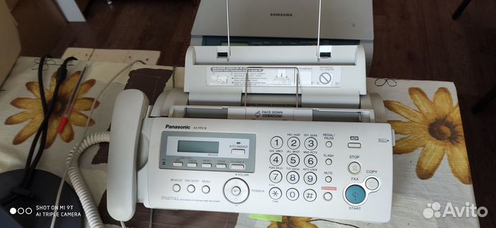 Телефон факс Panasonic kx-fp218