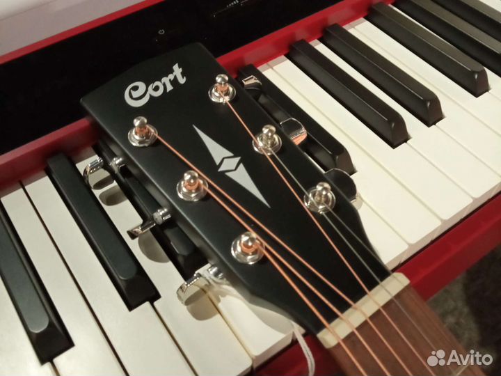 Гитара Электроакустика Cort AF510 BKS Индонезия