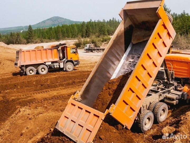 Песок \ Земля строительный средний от 3кубов