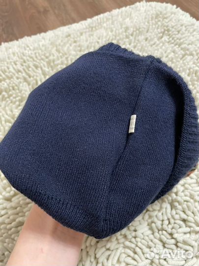 Шапка зимняя женская, синяя новая