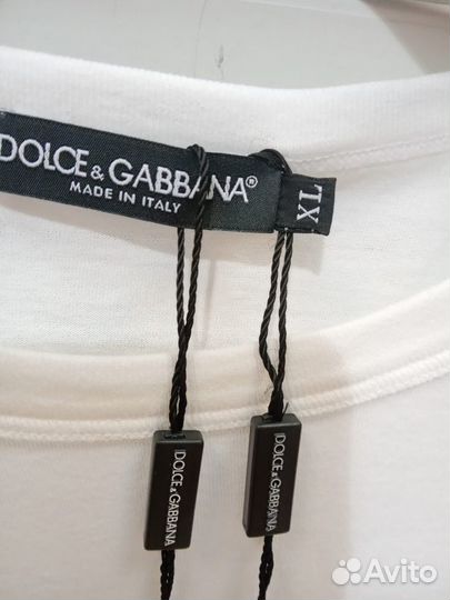 Dolce gabbana футболка белая