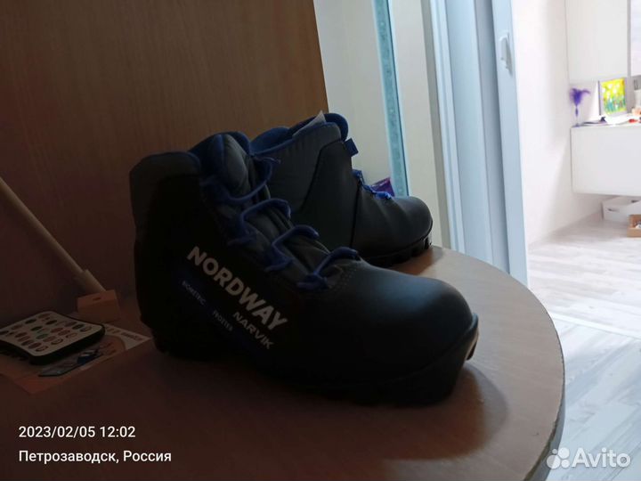 Лыжные ботинки, 35, nordway, для школы, для спорта