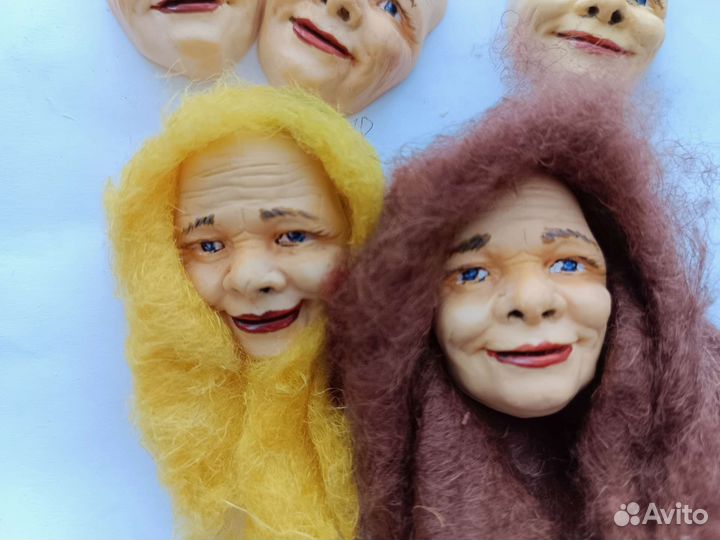 Личики для ватных игрушек